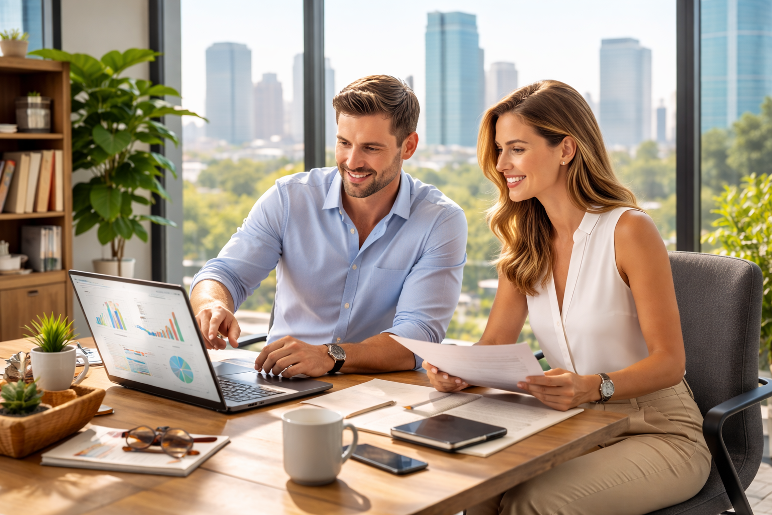 Business etiquette illustration